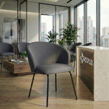 chaise de conference anthracite harper tissu accoudoirs fixes 2