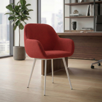 Chaise de conférence Greta, 4 pieds, accoudoirs rembourrés