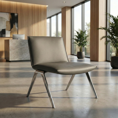 chaise salle d attente gris paisley simil cuir sans accoudoirs 2