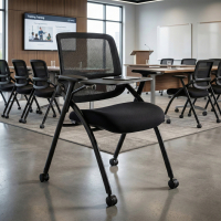 Chaise avec tablette Smart, pliable, avec roulettes