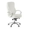 Fauteuil de bureau Atenas, en Acier et Cuir