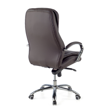 fauteuil de bureau marron atenas simil cuir accoudoirs rembourres 9