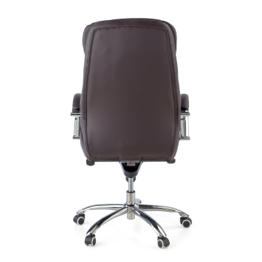 fauteuil de bureau marron atenas simil cuir accoudoirs rembourres 7