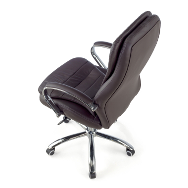 fauteuil de bureau marron atenas simil cuir accoudoirs rembourres 8
