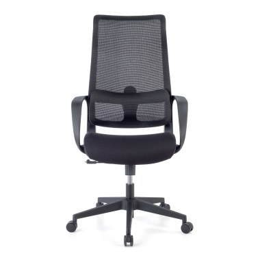 chaise de bureau noir axis maille accoudoirs fixes 3