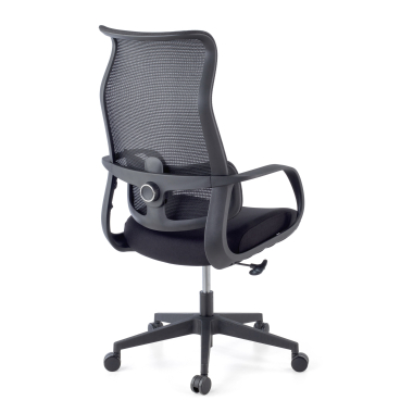 chaise de bureau noir axis maille accoudoirs fixes 11