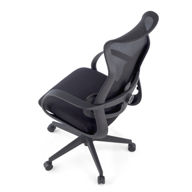 chaise de bureau noir axis maille accoudoirs fixes 13