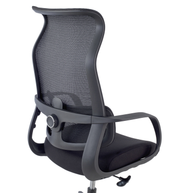 chaise de bureau noir axis maille accoudoirs fixes 5