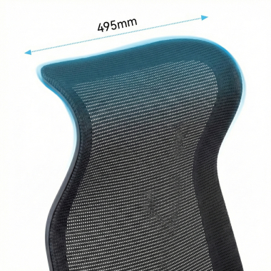chaise de bureau noir axis maille accoudoirs fixes 10