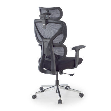 chaise ergonomique noir erghos air tissu accoudoirs reglables 3d soutien lombaire appui tete 11