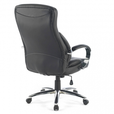 fauteuil de bureau noir gouda simil cuir accoudoirs rembourres 7