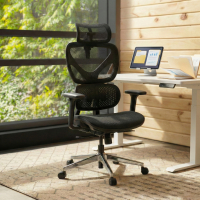 Chaise de Bureau Ergonomique Erghos Air, Accoudoirs 3D, Assise Rembourrée