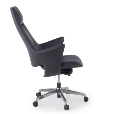 fauteuil de bureau noir dortmund simil cuir accoudoirs rembourres 5