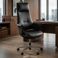 Fauteuil de bureau design Dortmund, mécanisme relax, aluminium
