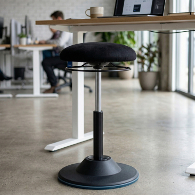 tabouret ergonomique noir move tissu sans accoudoirs 2