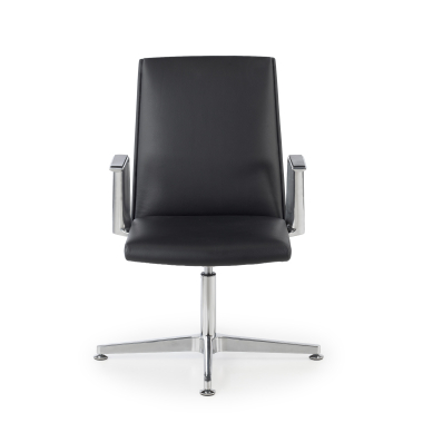 chaise de reunion noir chaise de reunion cuir authentique accoudoirs fixes 3