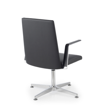 chaise de reunion noir chaise de reunion cuir authentique accoudoirs fixes 9