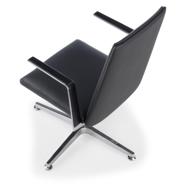chaise de reunion noir chaise de reunion cuir authentique accoudoirs fixes 7