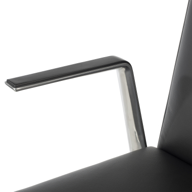 chaise de reunion noir chaise de reunion cuir authentique accoudoirs fixes 5