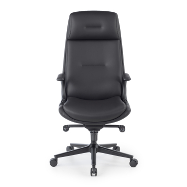 fauteuil de bureau noir kronberg simil cuir accoudoirs rembourres 3