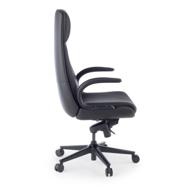 fauteuil de bureau noir kronberg simil cuir accoudoirs rembourres 8