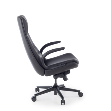 fauteuil de bureau noir kronberg simil cuir accoudoirs rembourres 4