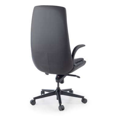 fauteuil de bureau noir kronberg simil cuir accoudoirs rembourres 11