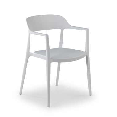 chaise de conference blanc riga plastique sans accoudoirs 1