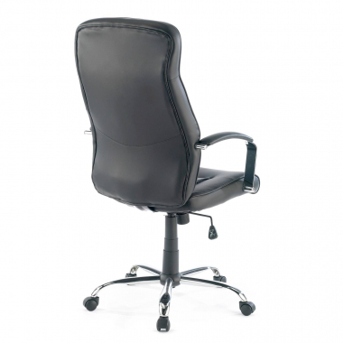 fauteuil de bureau noir glencoe simil cuir accoudoirs rembourres 7
