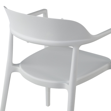 chaise de conference blanc riga plastique sans accoudoirs 6
