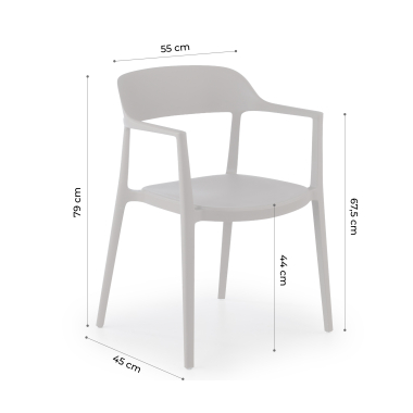 chaise de conference blanc riga plastique sans accoudoirs 11