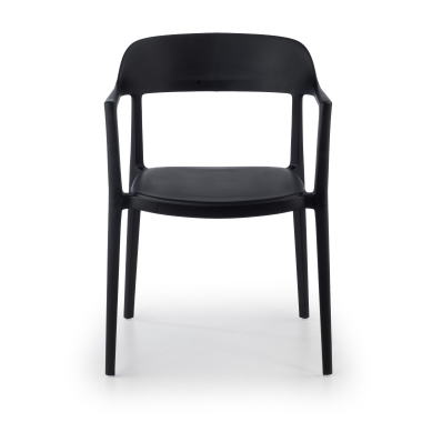 chaise de conference noir riga plastique sans accoudoirs 3