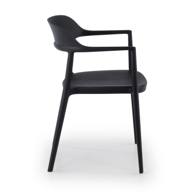 chaise de conference noir riga plastique sans accoudoirs 4