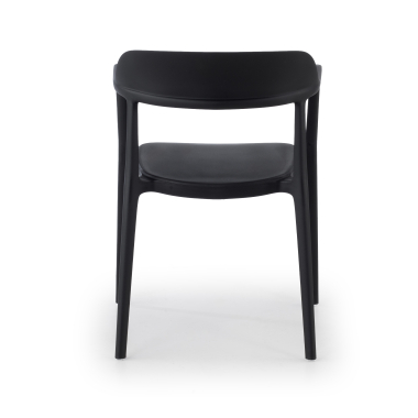 chaise de conference noir riga plastique sans accoudoirs 9