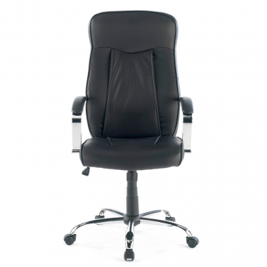 fauteuil de bureau noir glencoe simil cuir accoudoirs rembourres 3