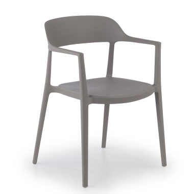 chaise de conference gris riga plastique sans accoudoirs 1