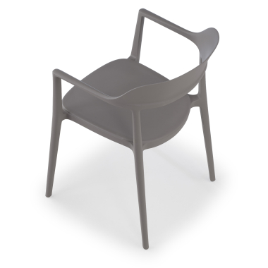 chaise de conference gris riga plastique sans accoudoirs 10