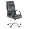 Fauteuil de bureau Texas, assise large, patin, Cuir authentique