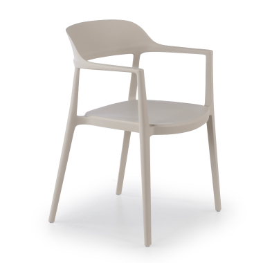 chaise de conference beige riga plastique sans accoudoirs 1