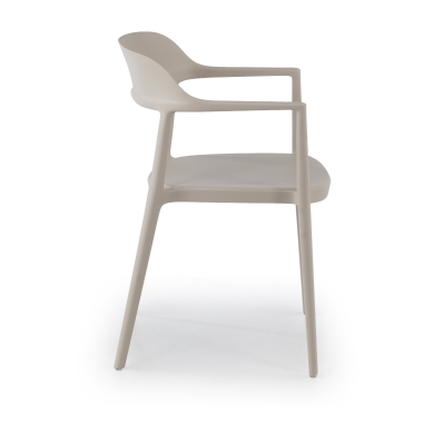 chaise de conference beige riga plastique sans accoudoirs 4