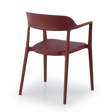 chaise de conference rouge riga plastique sans accoudoirs 4