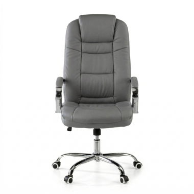 fauteuil de bureau gris adana simil cuir accoudoirs rembourres 5