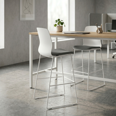 tabouret de bureau gris tabouret de bureau tissu sans accoudoirs 3