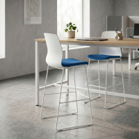 Tabouret de Bureau Swing, Conception élégante, Pieds en métal