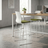 Tabouret de Bureau Swing, Conception élégante, Pieds en métal