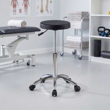 tabouret datelier et de laboratoire noir hana plastique sans accoudoirs 2