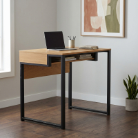 Bureau Philadelphia en bois et acier, design compact
