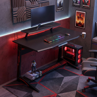 Bureau Gamer Xplayer, double niveau, fibre de carbone