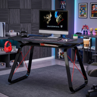 Bureau Gaming Racer, fibre de carbone