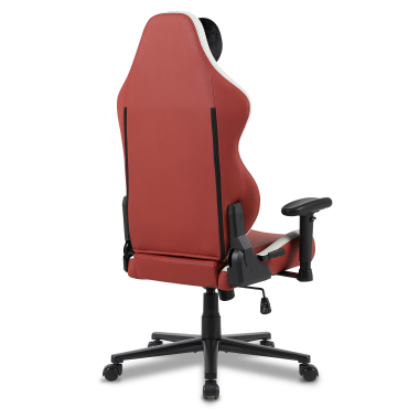 chaise gaming blanc rouge vanguard simil cuir accoudoirs mobiles coussin appuie tete appui tete 14